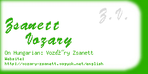 zsanett vozary business card